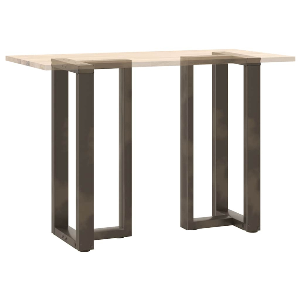 Produktbild för Barbordsben T-formade 2 st svarta 50x35x(90-91) cm stål