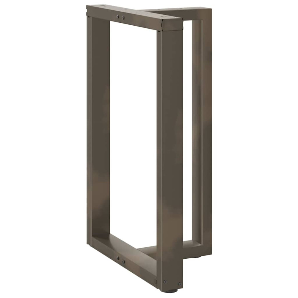 Produktbild för Barbordsben T-formade 2 st svarta 60x35x(90-91) cm stål