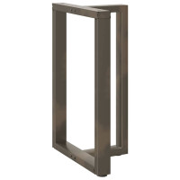 Produktbild för Barbordsben T-formade 2 st svarta 60x35x(90-91) cm stål