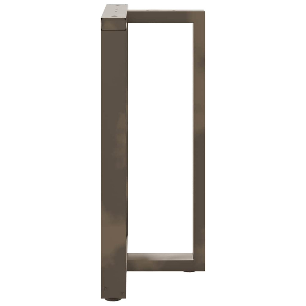 Produktbild för Barbordsben T-formade 2 st svarta 60x35x(90-91) cm stål