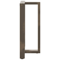 Produktbild för Barbordsben T-formade 2 st svarta 60x35x(90-91) cm stål