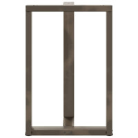 Produktbild för Barbordsben T-formade 2 st svarta 60x35x(90-91) cm stål