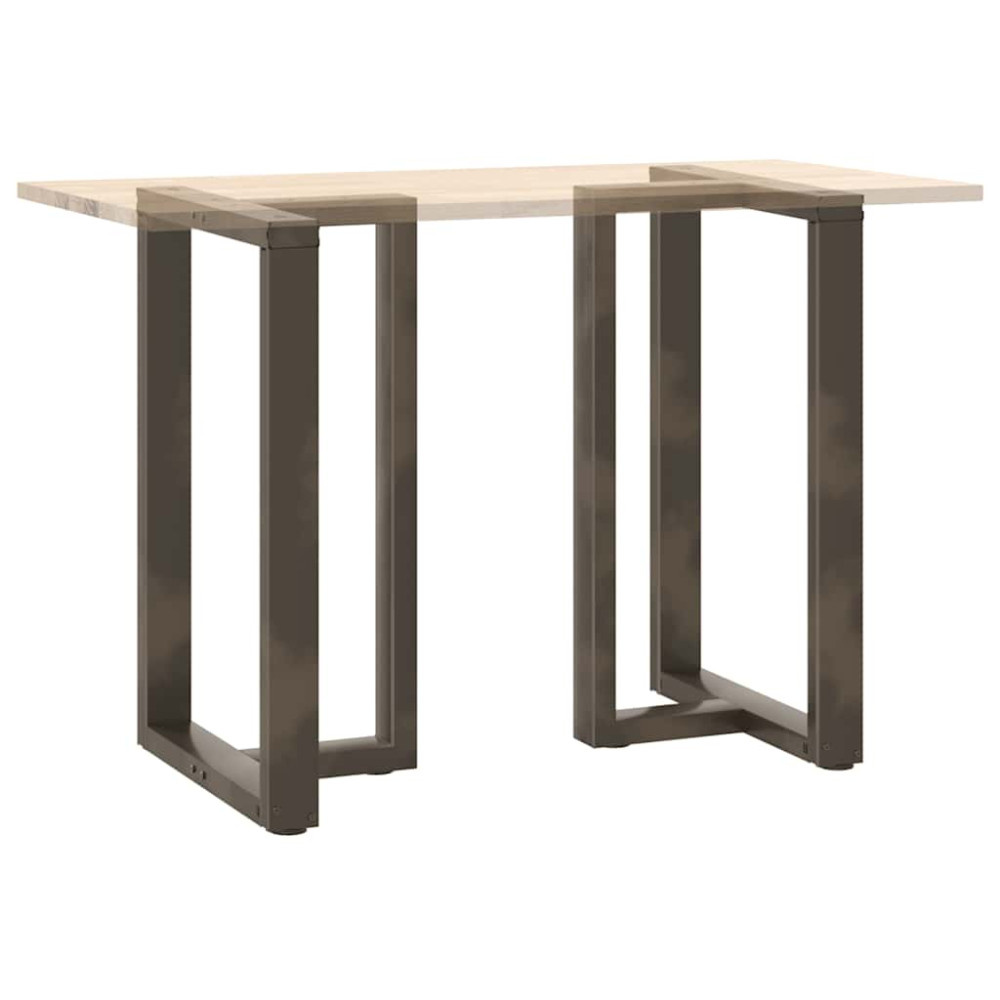 Produktbild för Barbordsben T-formade 2 st svarta 60x35x(90-91) cm stål