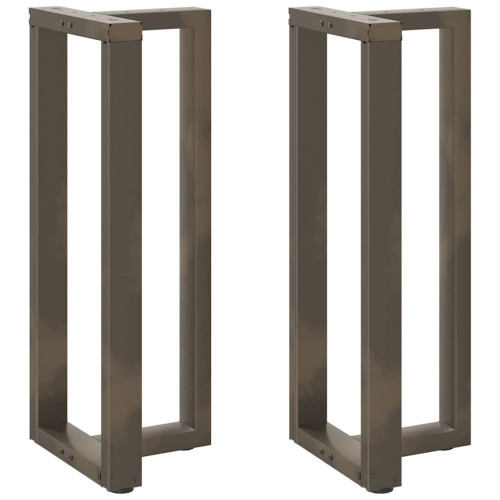 vidaXL Barbordsben T-formade 2 st svarta 40x35x(100-101) cm stål