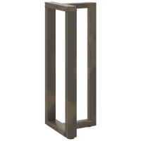 Produktbild för Barbordsben T-formade 2 st svarta 40x35x(100-101) cm stål