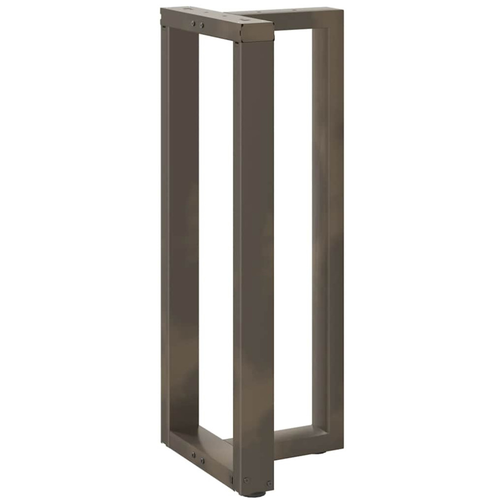 Produktbild för Barbordsben T-formade 2 st svarta 50x35x(100-101) cm stål