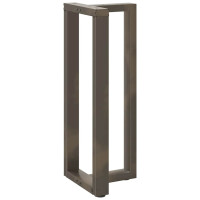 Produktbild för Barbordsben T-formade 2 st svarta 50x35x(100-101) cm stål