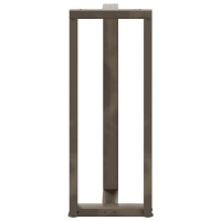 Produktbild för Barbordsben T-formade 2 st svarta 50x35x(100-101) cm stål