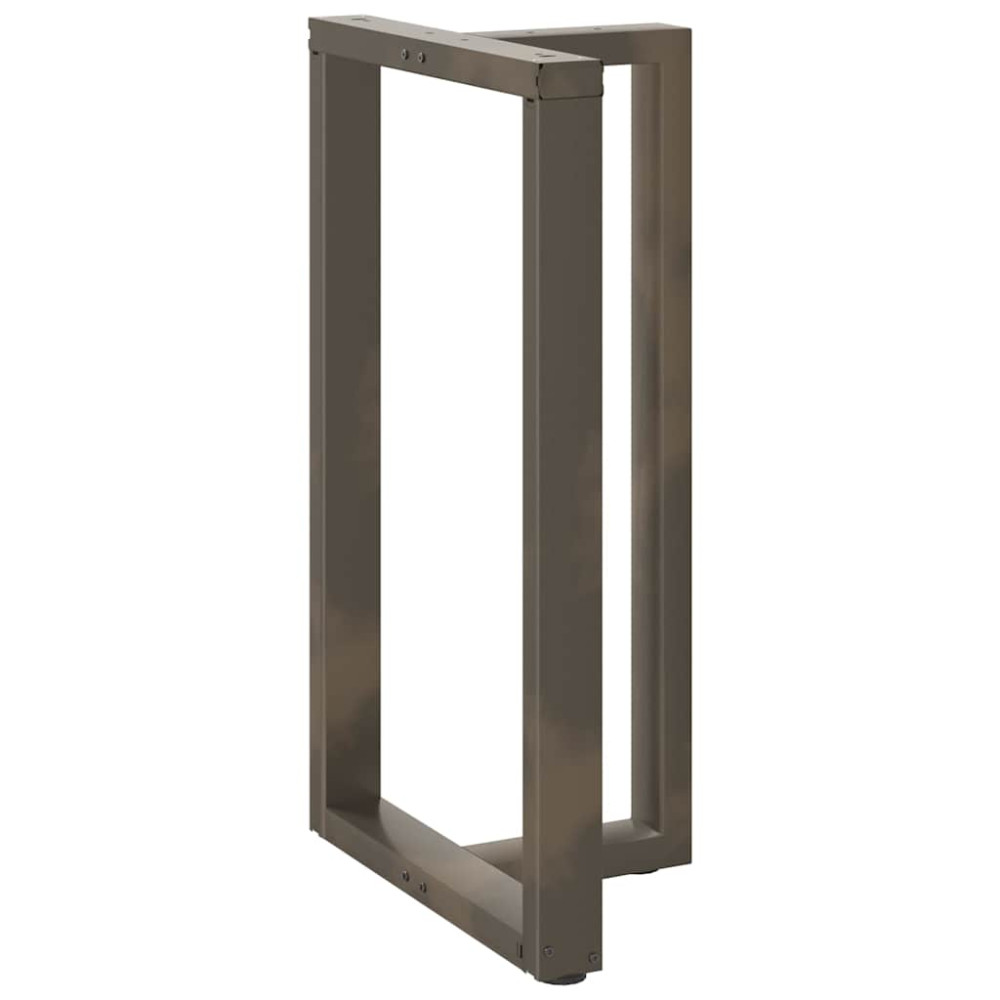 Produktbild för Barbordsben T-formade 2 st svarta 60x35x(100-101) cm stål