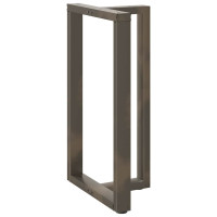 Produktbild för Barbordsben T-formade 2 st svarta 60x35x(100-101) cm stål