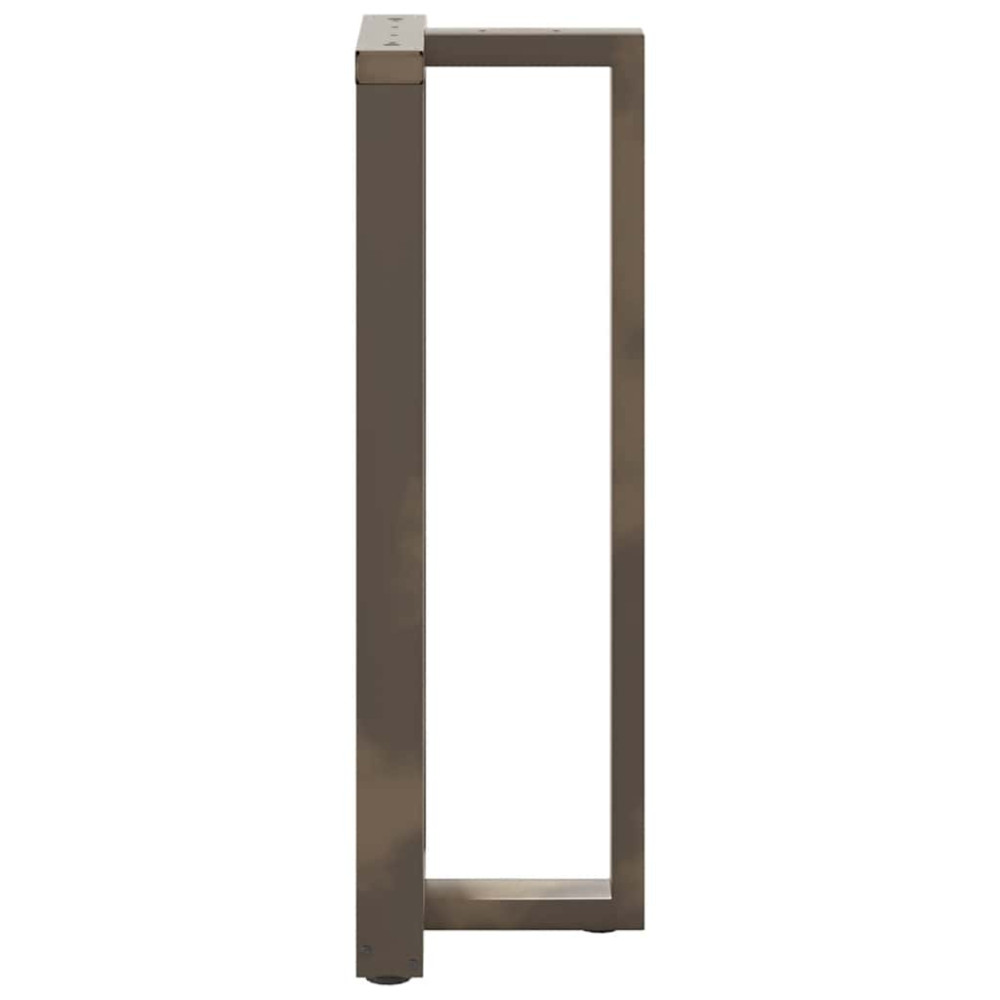Produktbild för Barbordsben T-formade 2 st svarta 40x35x(110-111) cm stål