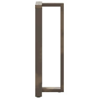 Produktbild för Barbordsben T-formade 2 st svarta 40x35x(110-111) cm stål