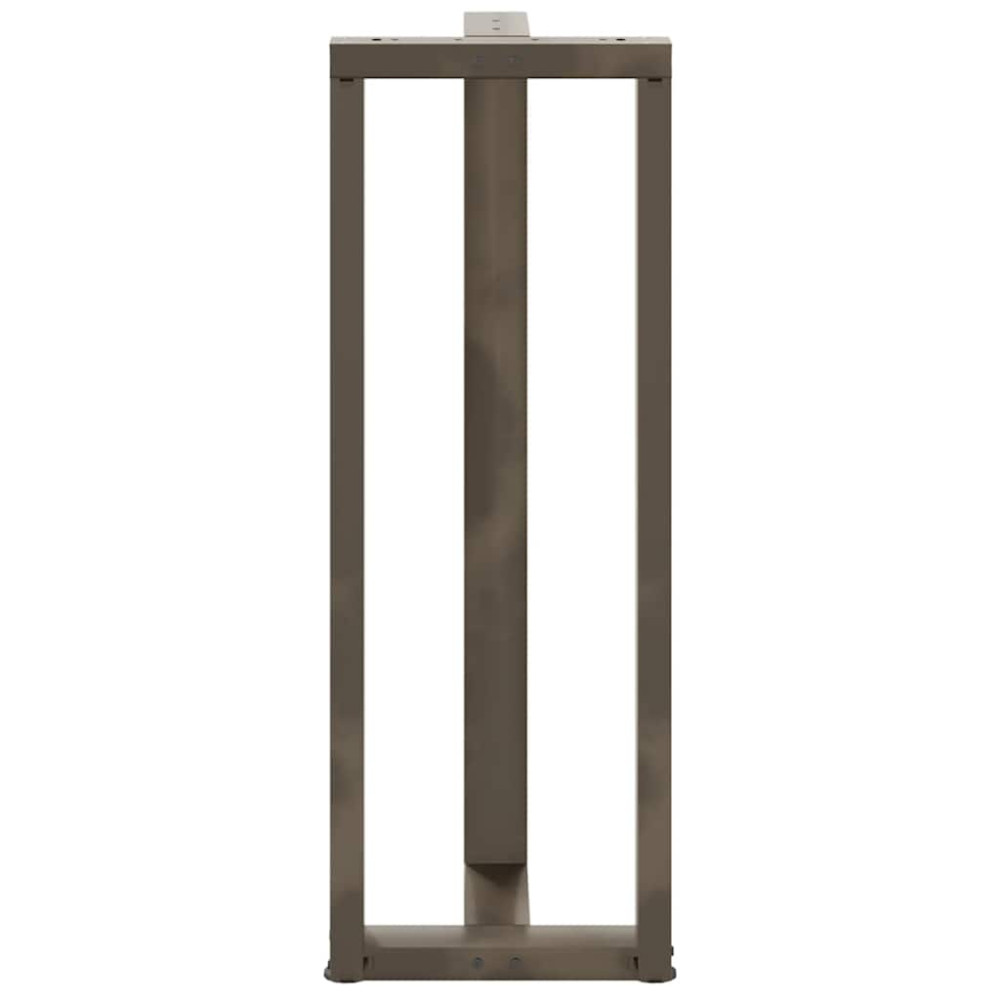 Produktbild för Barbordsben T-formade 2 st svarta 40x35x(110-111) cm stål