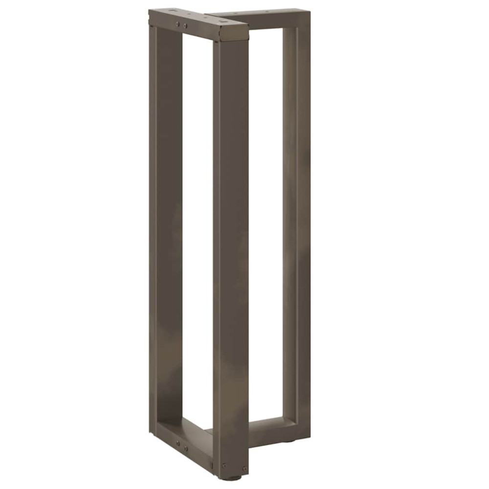 Produktbild för Barbordsben T-formade 2 st svarta 50x35x(110-111) cm stål