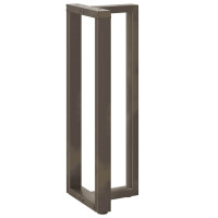 Produktbild för Barbordsben T-formade 2 st svarta 50x35x(110-111) cm stål