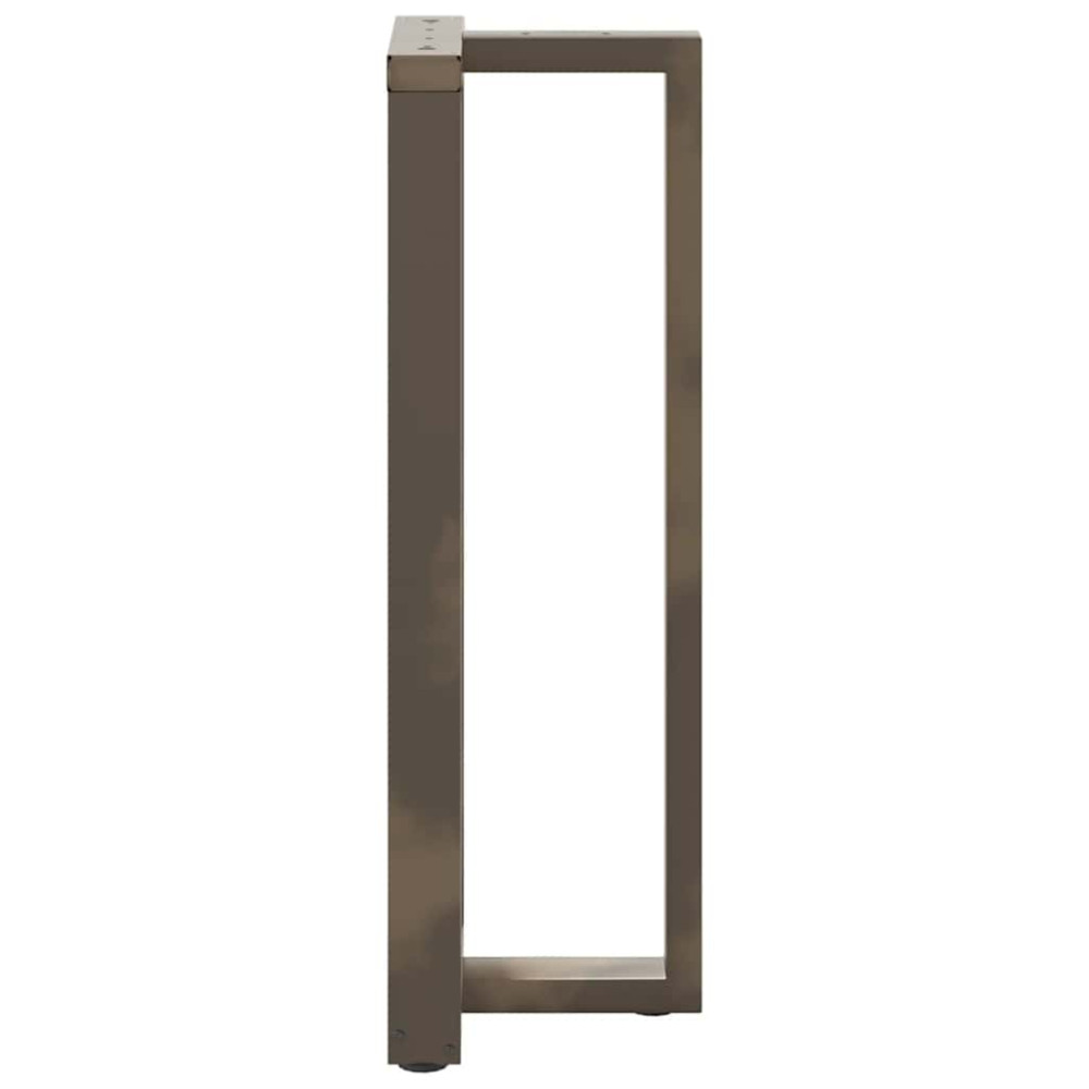 Produktbild för Barbordsben T-formade 2 st svarta 50x35x(110-111) cm stål