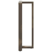 Produktbild för Barbordsben T-formade 2 st svarta 50x35x(110-111) cm stål