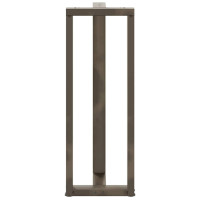 Produktbild för Barbordsben T-formade 2 st svarta 50x35x(110-111) cm stål