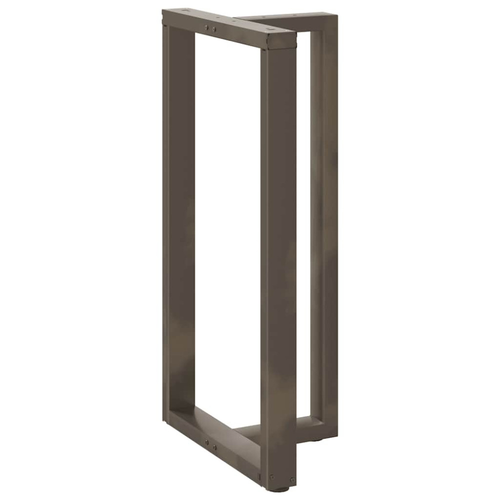 Produktbild för Barbordsben T-formade 2 st svarta 60x35x(110-111) cm stål