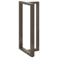 Produktbild för Barbordsben T-formade 2 st svarta 60x35x(110-111) cm stål