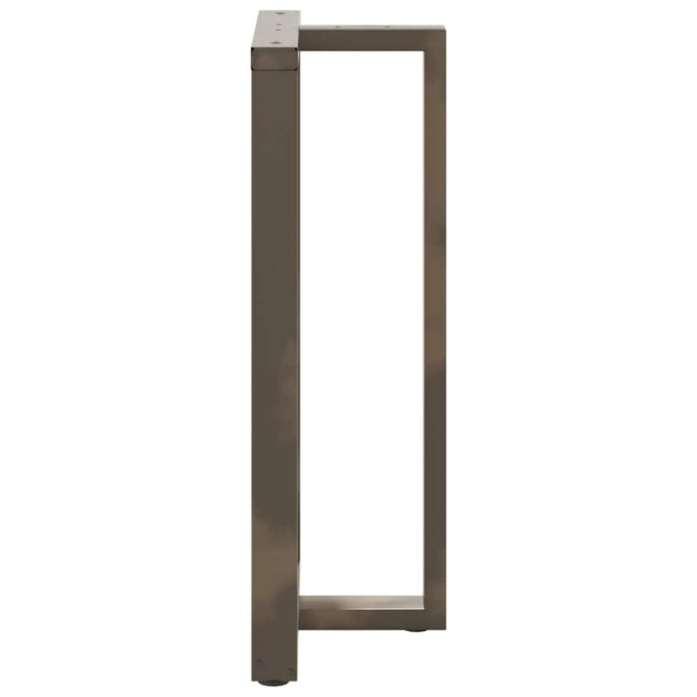 Produktbild för Barbordsben T-formade 2 st svarta 60x35x(110-111) cm stål