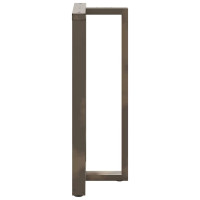 Produktbild för Barbordsben T-formade 2 st svarta 60x35x(110-111) cm stål