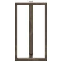 Produktbild för Barbordsben T-formade 2 st svarta 60x35x(110-111) cm stål