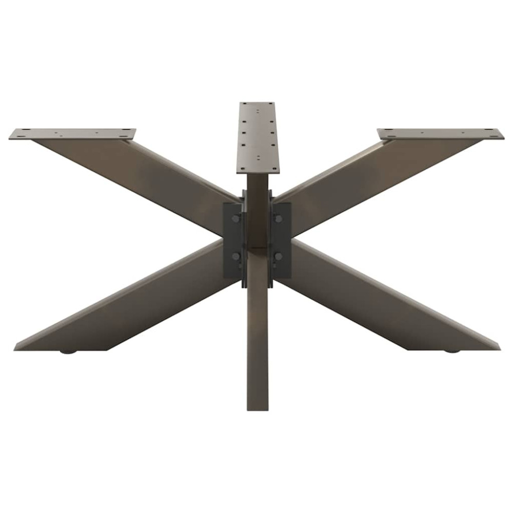 Produktbild för Soffbordsben spindelformad svart 98x58x(42-43) cm stål