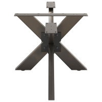 Produktbild för Soffbordsben spindelformad svart 98x58x(42-43) cm stål