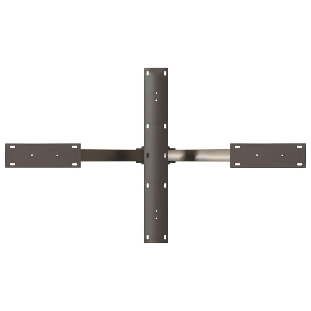 Produktbild för Soffbordsben spindelformad svart 98x58x(42-43) cm stål