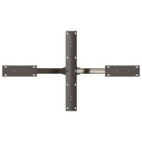 Produktbild för Soffbordsben spindelformad svart 98x58x(42-43) cm stål