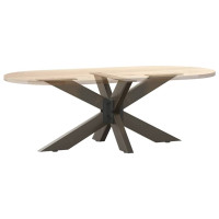 Produktbild för Soffbordsben spindelformad svart 98x58x(42-43) cm stål