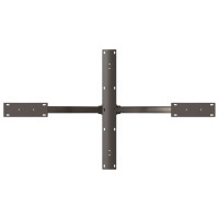 Produktbild för Matbordsben spindelformad svart 120x68x(72-73) cm stål