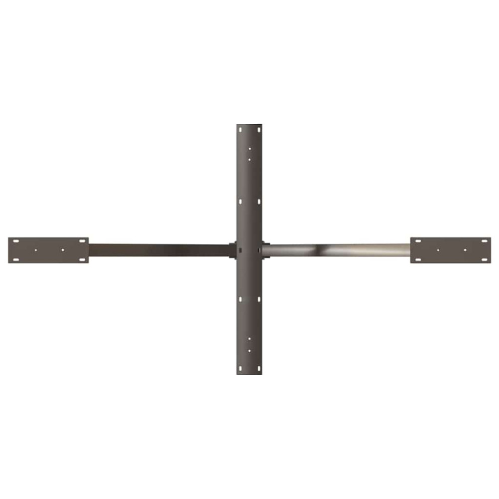 Produktbild för Matbordsben spindelformad svart 150x78x(72-73) cm stål