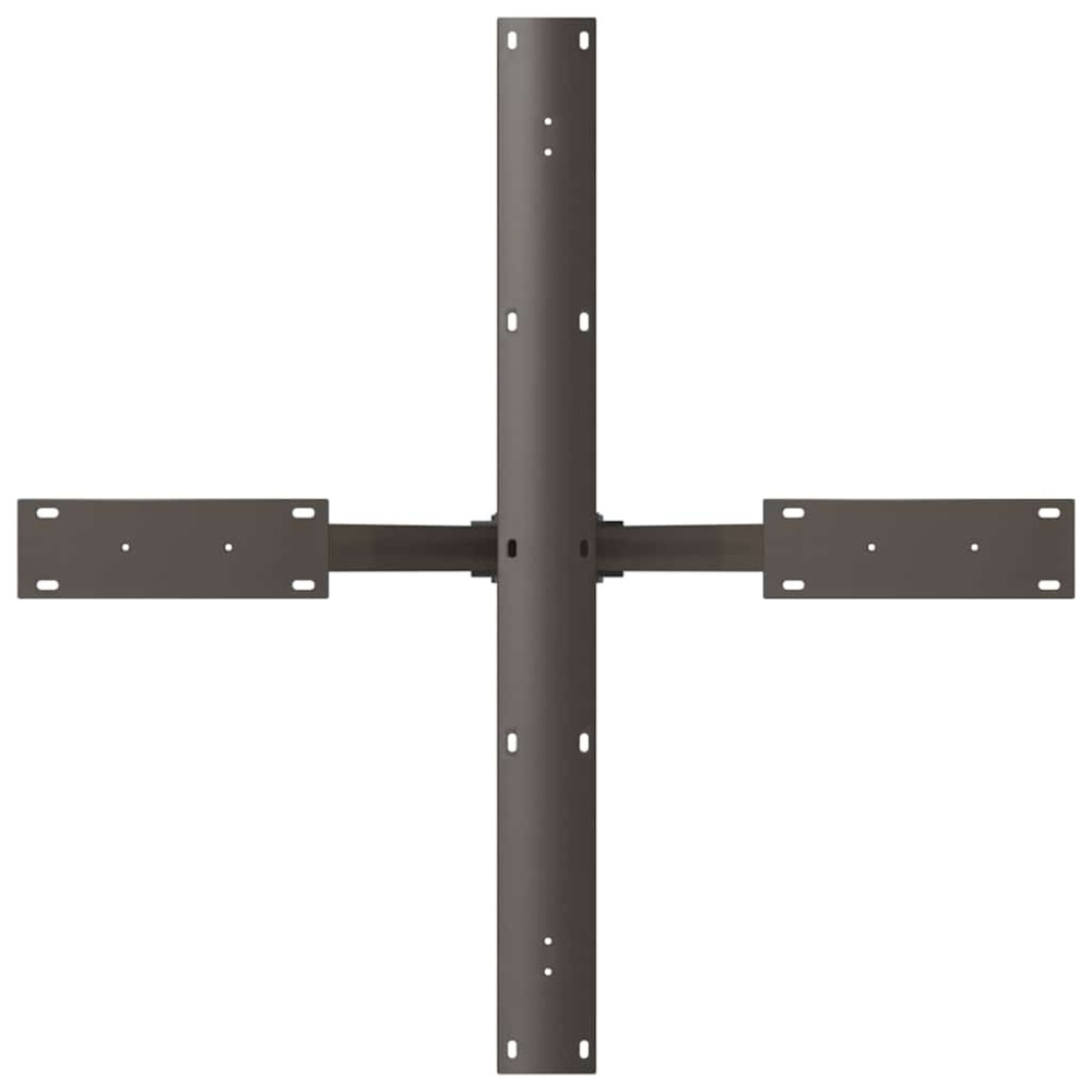 Produktbild för Matbordsben spindelformad svart 85x85x(72-73) cm stål