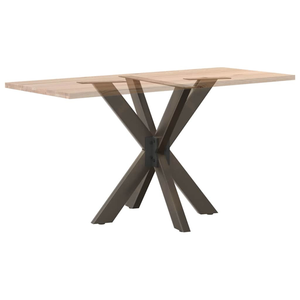 Produktbild för Matbordsben spindelformad svart 85x85x(72-73) cm stål