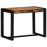 Produktbild för Bänk flerfärgad 60x35x45 cm massivt trä återvunnet