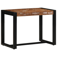 Produktbild för Bänk flerfärgad 60x35x45 cm massivt trä återvunnet