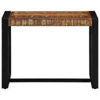 Produktbild för Bänk flerfärgad 60x35x45 cm massivt trä återvunnet