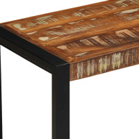 Produktbild för Bänk flerfärgad 60x35x45 cm massivt trä återvunnet