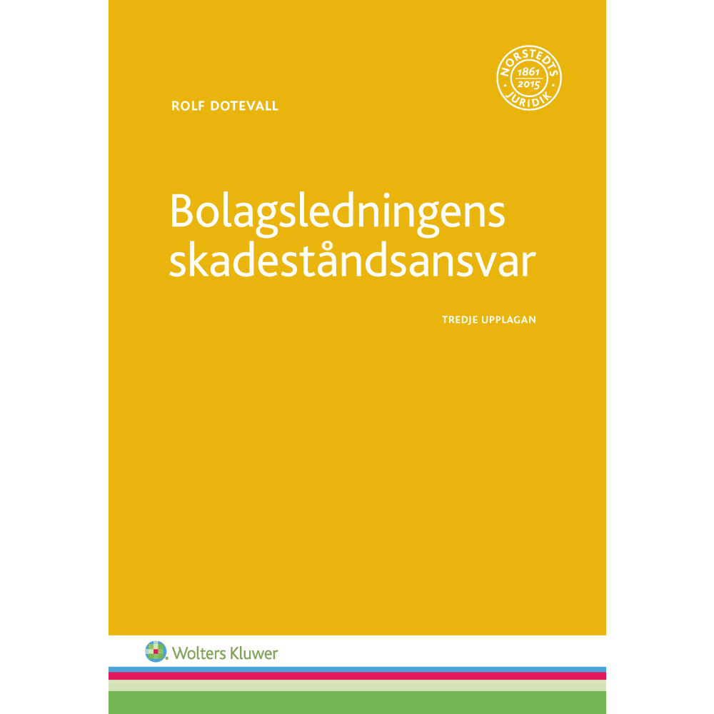 Produktbild för Bolagsledningens skadeståndsansvar (häftad)