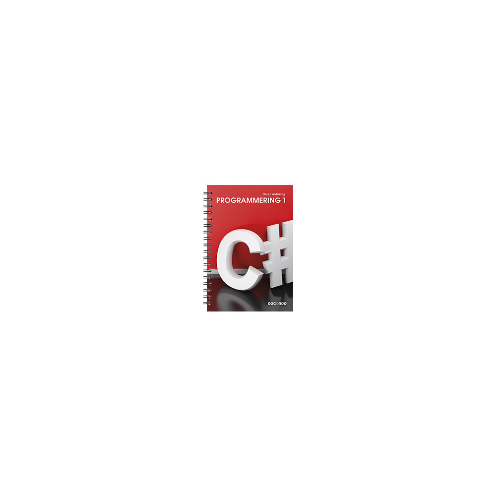 Produktbild för Programmering 1 med C# (bok, spiral)