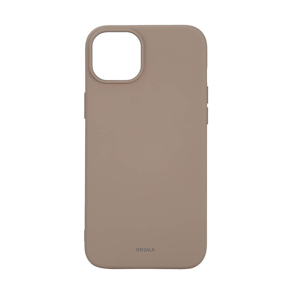 Produktbild för Back Sil Touch Recycled MagSerie iPhone 15 Plus Summer Sand