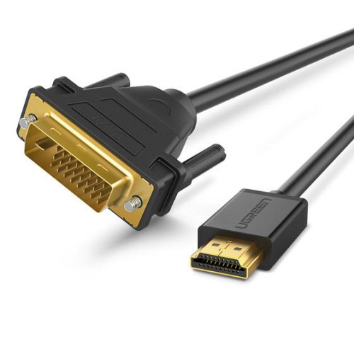 Ugreen Ugreen 30116 videokabeladapter 1 m DVI HDMI Svart