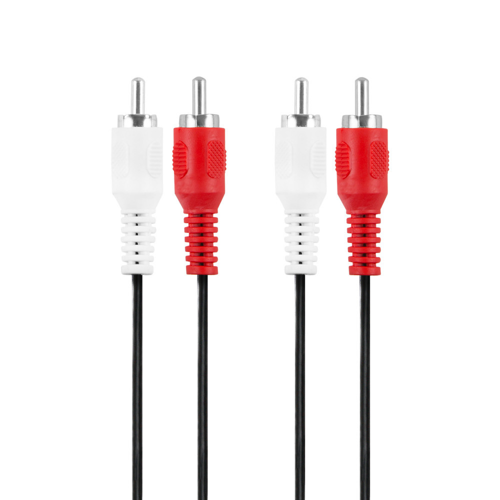 Produktbild för 2 RCA - 2 RCA Hane-Hane 1.5m