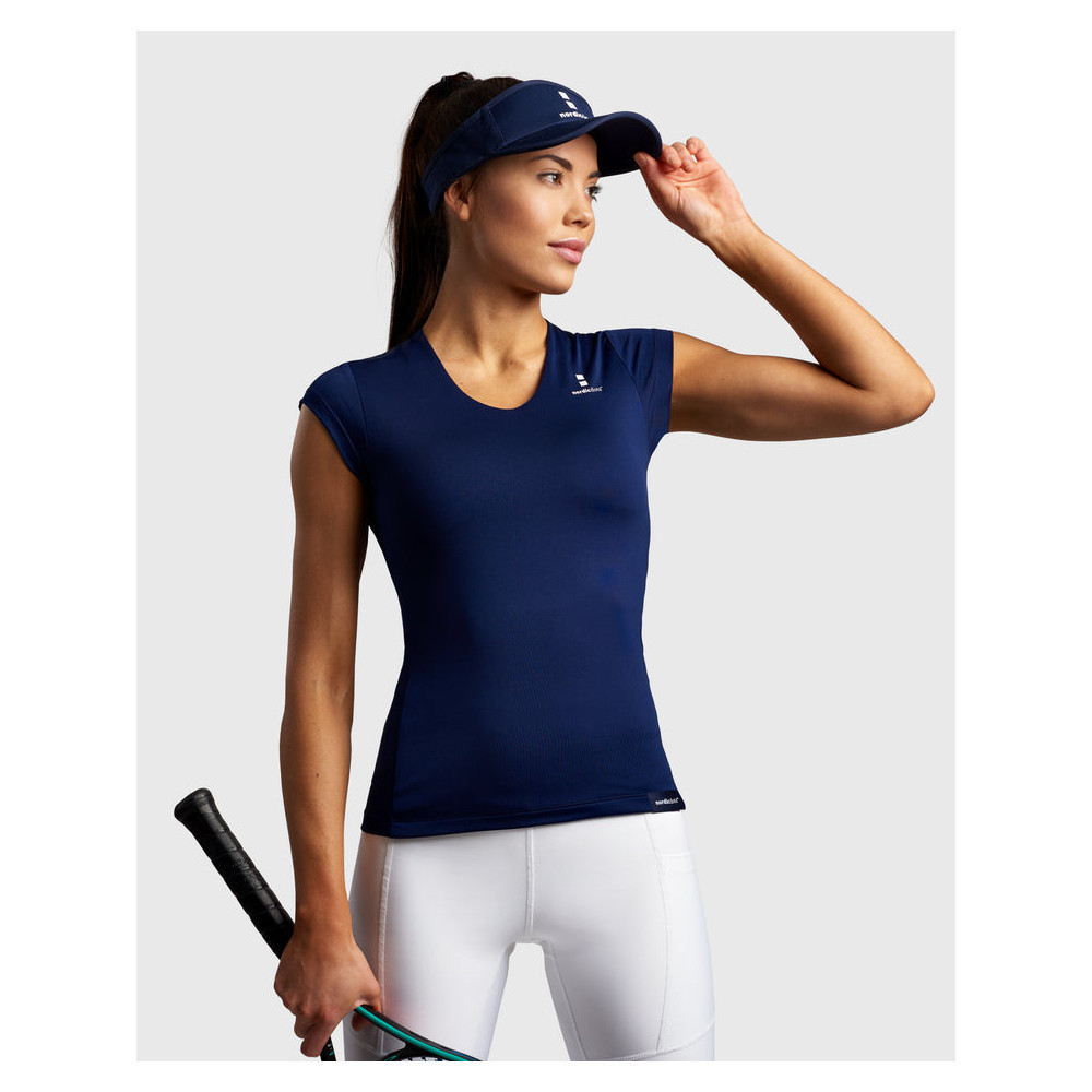 Produktbild för NordicDots Tee Navy Women