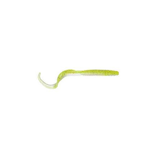 SAVAGE GEAR SG LB Rib Worm 110mm Chartreuse Pearl 8pcs