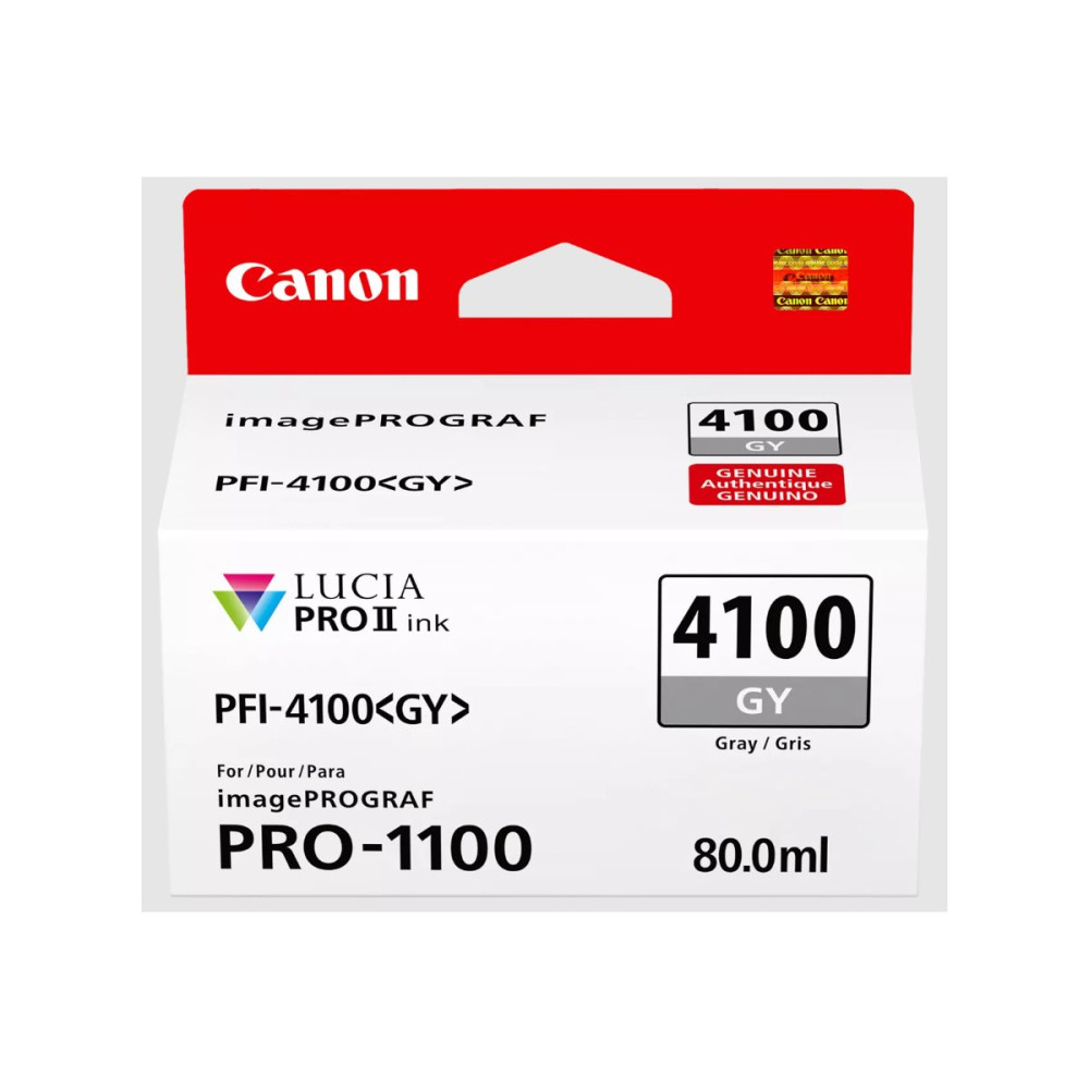 Produktbild för Canon PFI-4100 GY - grå - original - bläcktank