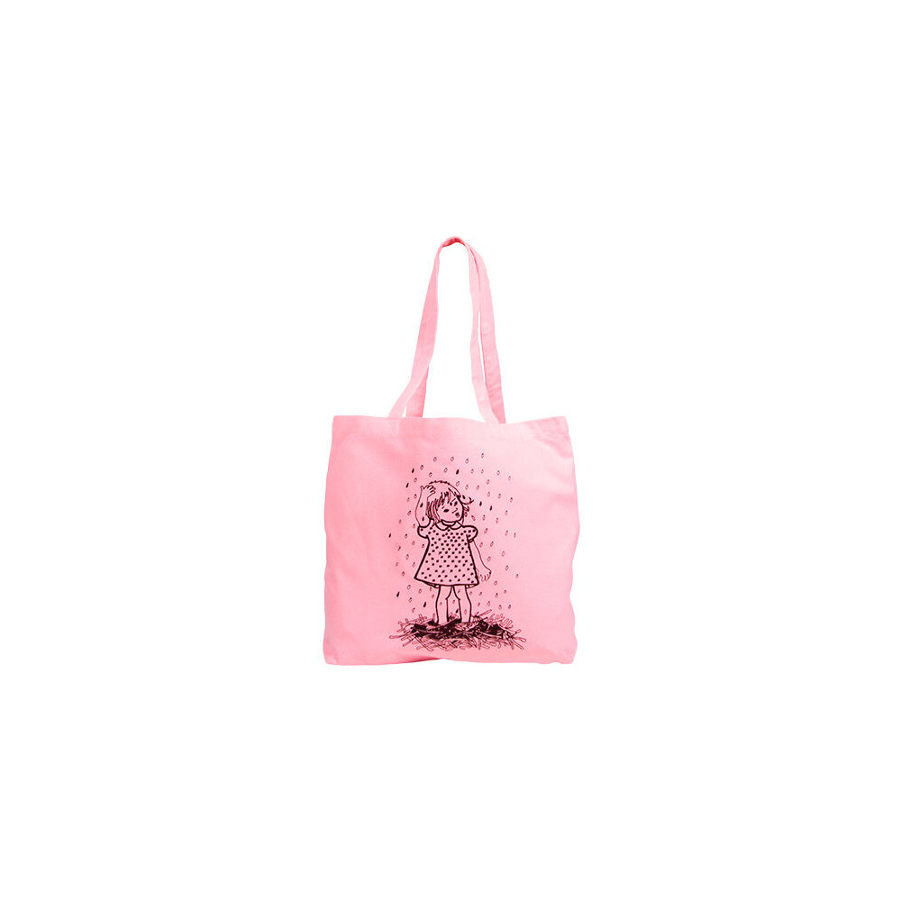 Produktbild för Tygkasse Lotta på Bråkmakargatan, rosa, recycled