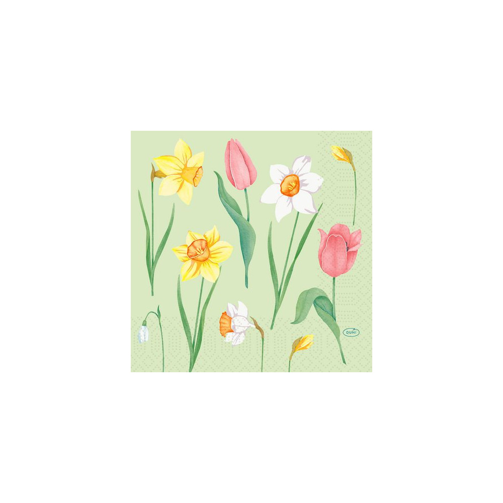 Produktbild för Servett DUNI Melody 3-lags 33x33cm 50/fp